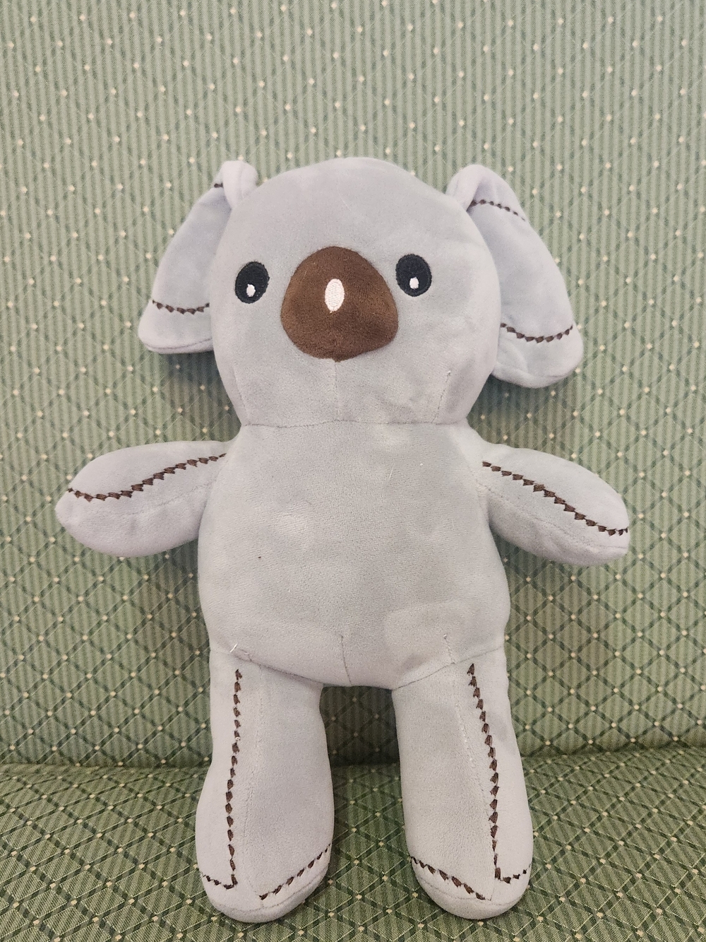 Miniso Plush Koala Stuffed Animal - Light Gray with Brown Nose